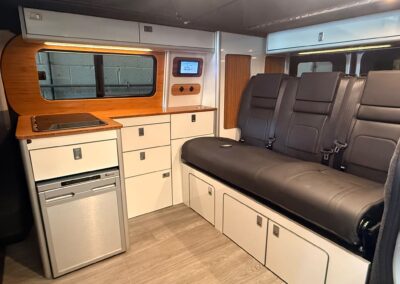 130 This is our most popular conversion, larger bed and slimline units available with rib or rock and roll bed