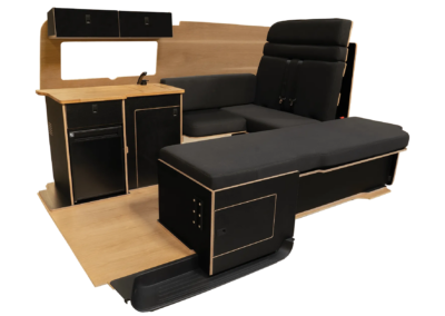 NEW - U shape with seatbelts, this is ideal for families offering a social layout with the option to carry passengers.